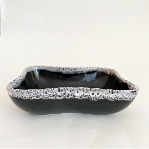 Vintage Beauceware Ceramic Small Bowl Decor Black White #678 Canada - Picture 9 of 11